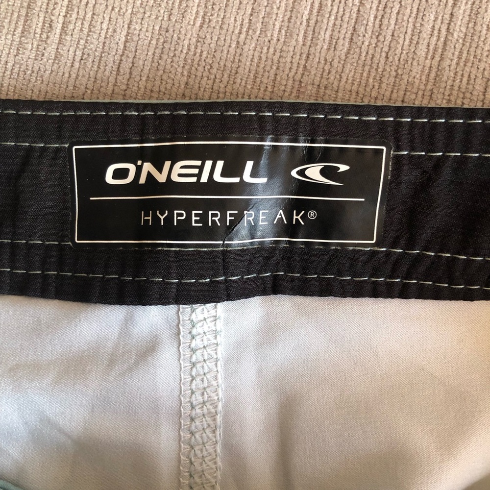 O'Neill Hyperfreak Strech Floral Swim Men's Size 29 Teal Floral Board-Shorts NWT - Picture 15 of 16